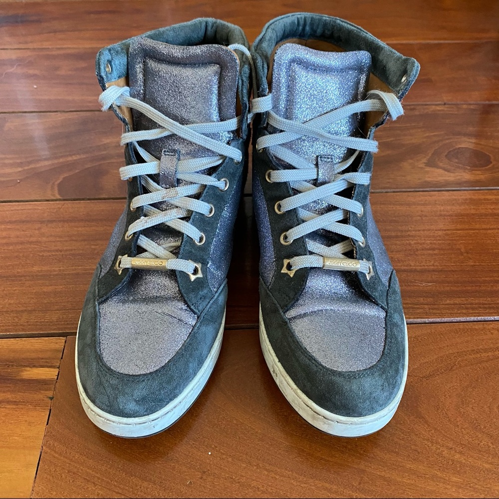Glitter Jimmy Choo High Top Sneaker